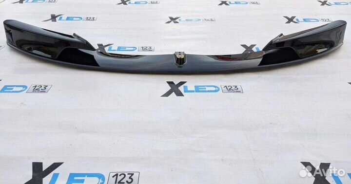 Сплиттер М Perfomance bmw f30 черный глянец