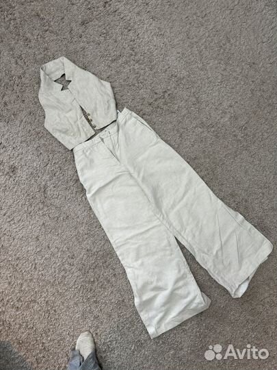 Костюм льняной lime