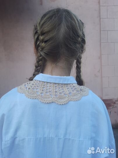 Вязанный воротник