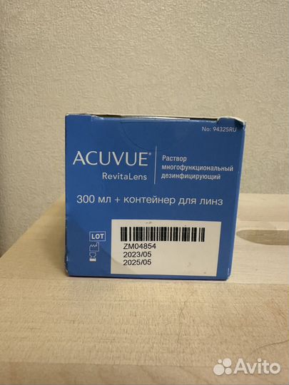 Раствор для контактных линз acuvue 300 мл