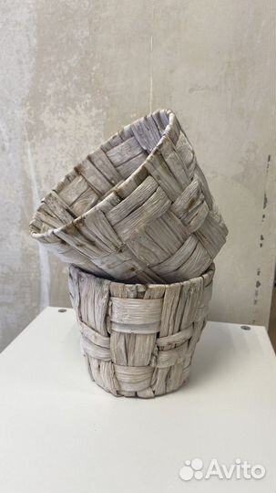 Горшки плетеные