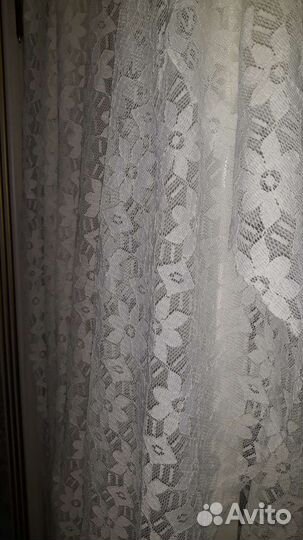 Кружево, тюль СССР отрез 9м можно по метрам