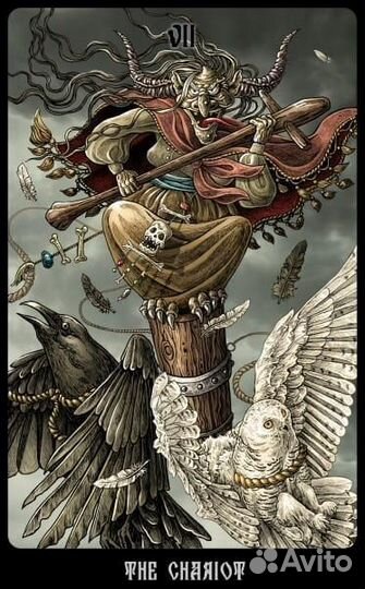 Карты Таро The Slavic Legends Tarot 12cm Gold, Taroteca / Славянские Легенды 12 см золотой срез 6381