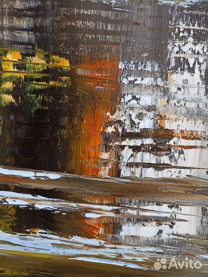 Картина маслом на холсте 80-80 природа пейзаж