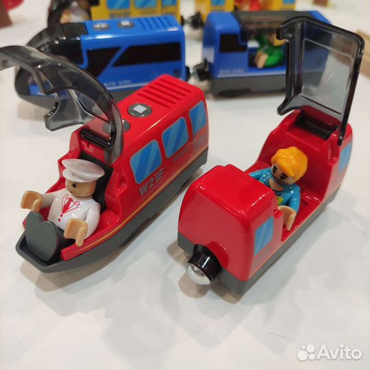 Поезд со звуком на батарейках для дороги Икеа