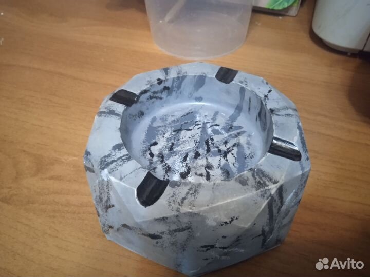 Пепельница ручной работы гипс