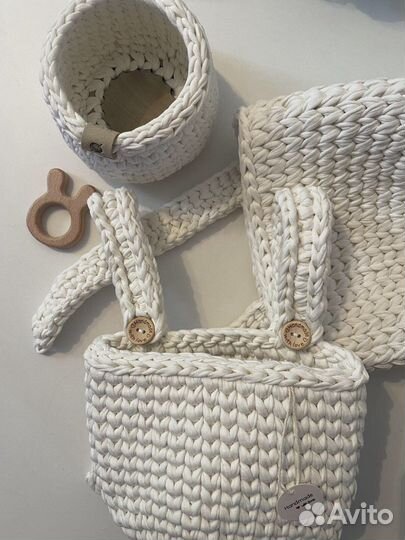 Подвесные органайзеры -корзины на детскую кроватку