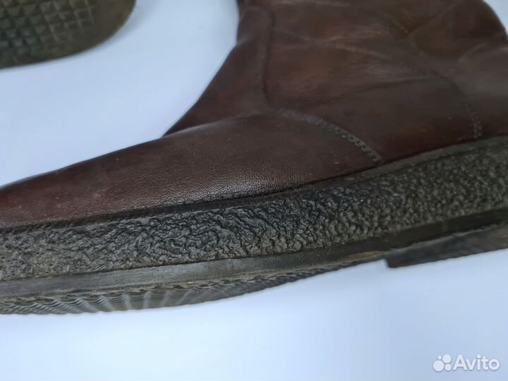 Ботинки мужские зимние 42 кожа мех фрг винтаж