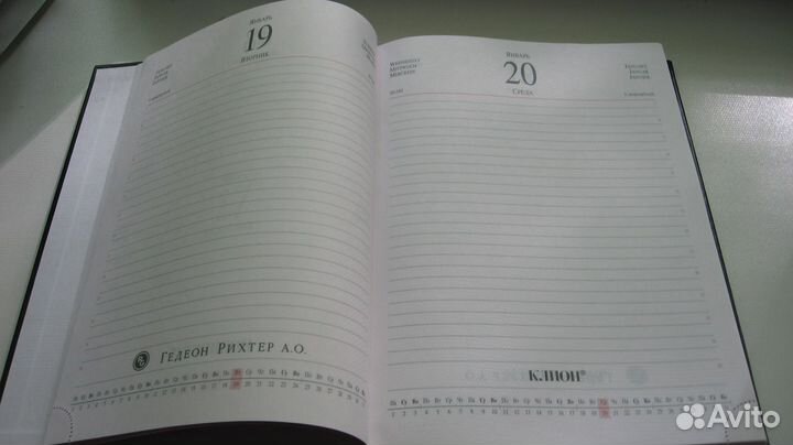 Новый ежедневник Гедеон Рихтер,датированный18х25см