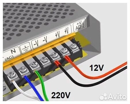 Блок питания 12v 350w 29,1А IP20