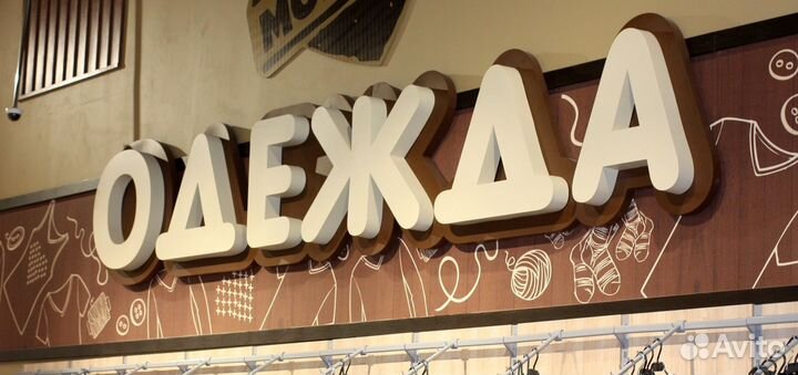 Светящиеся буквы с подложкой