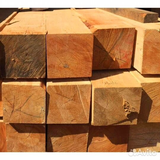 Брус строганный 140х190х6000мм, лиственница, сухой
