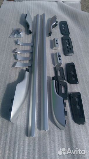 Land Cruiser 200 Продольные рейлинги серебро D2DB3