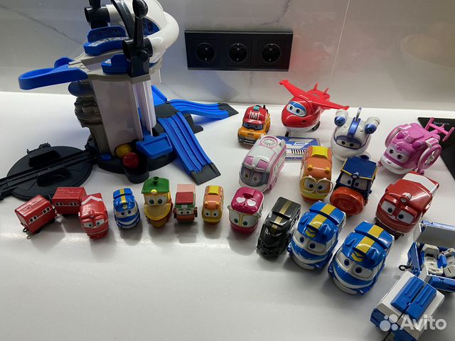 Роботы поезда, джет супер крылья