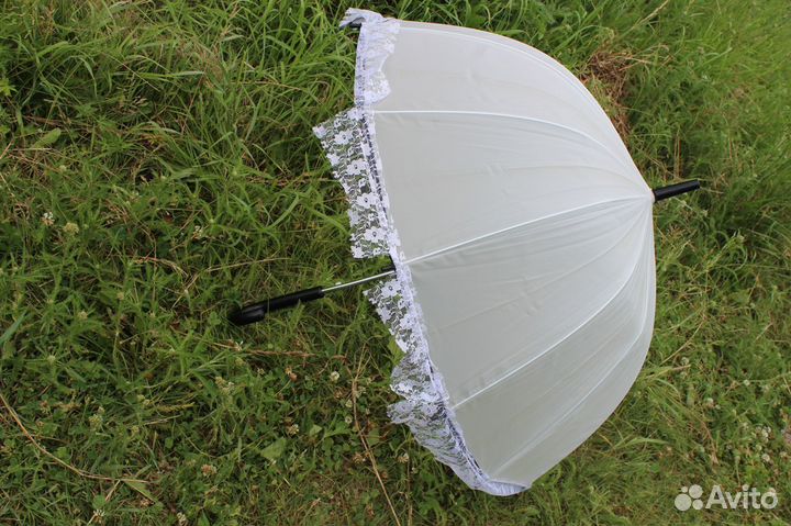 Зонт белый(свадьба,фотосессия)