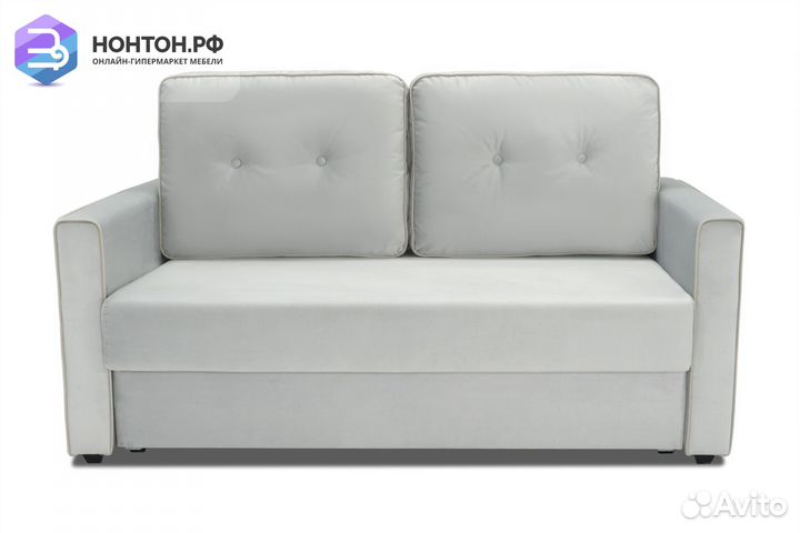 Диван еврокнижка Леон серый