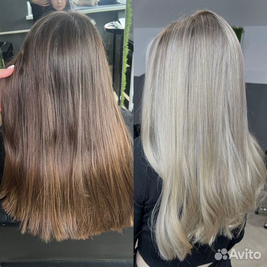 Сложное окрашивание волос airtouch,баллаяж