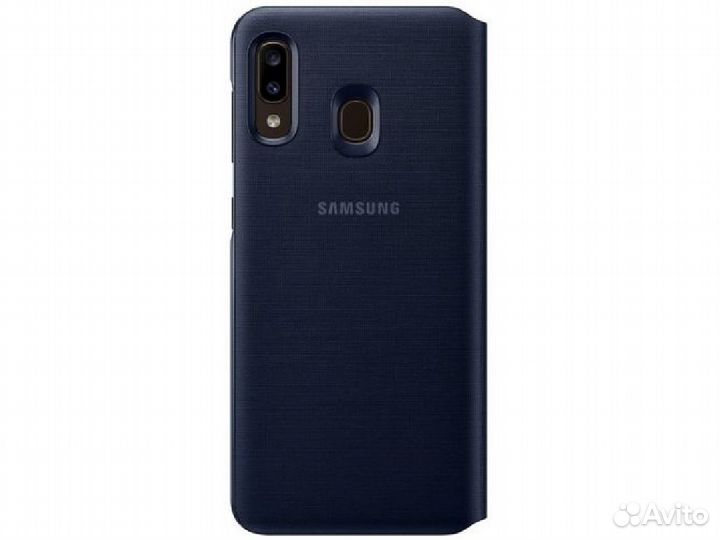Чехол-книжка Samsung A20 Dark-Blue. Оригинал