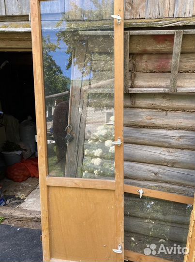 Двери деревянные балконные