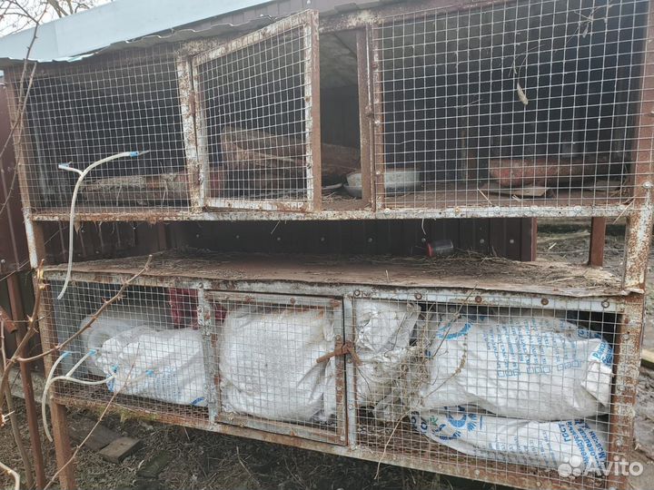 Клетка металлическая двухярусная