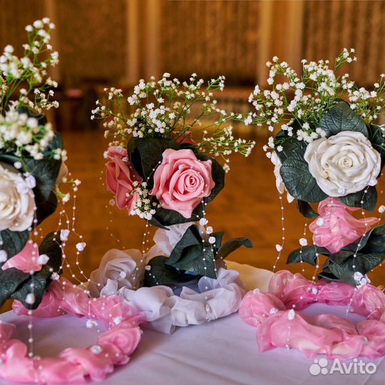 Свадебные, праздничные украшения на столы