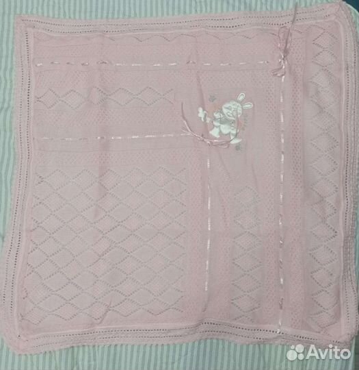 Плед детский вязаный