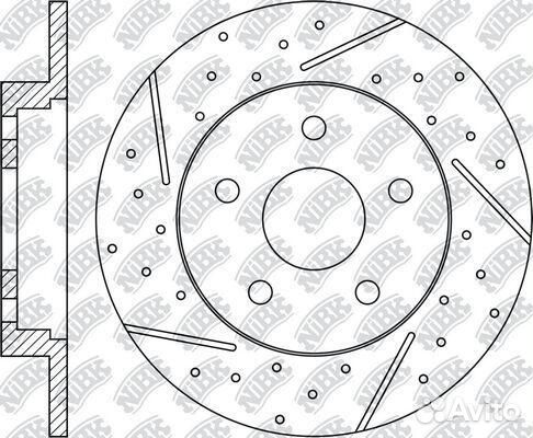 Задний тормозной диск NiBK, RN51002dset