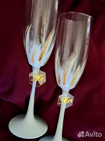 Свадебные бокалы новые