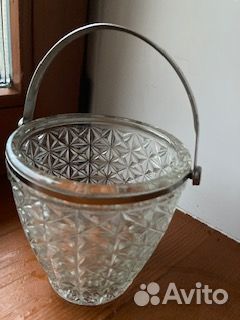Конфетница ведерко с ручкой винтаж СССР