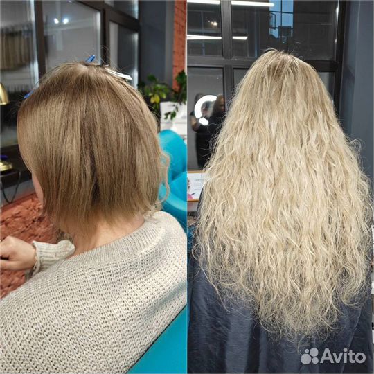 Наращивание натуральных волос