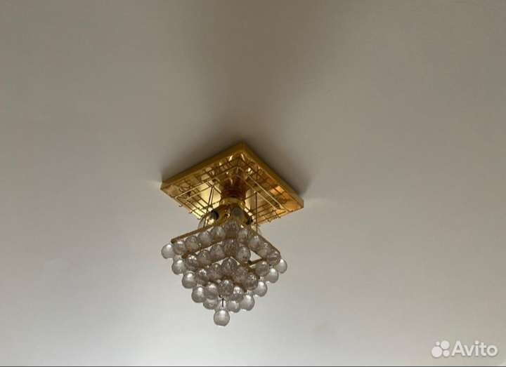 Люстра потолочная хрустальная