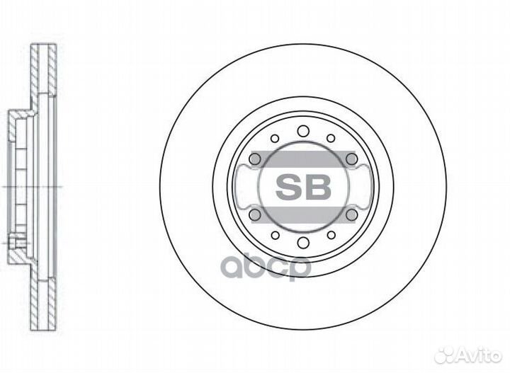 Диск тормозной SD4305 Sangsin brake