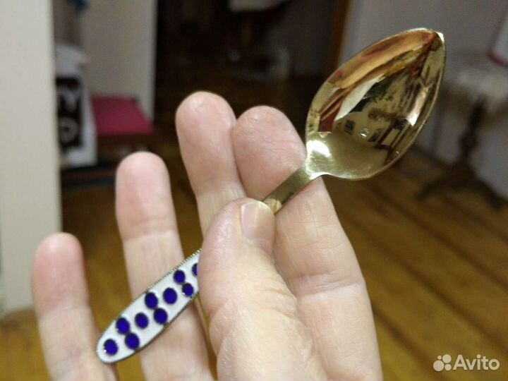 Ложки кофейные, свадебная, новые, серебро