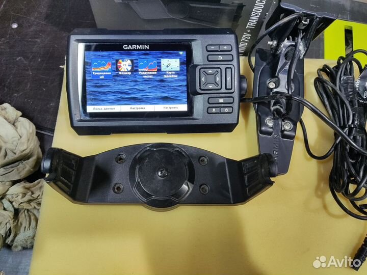 Эхолот garmin striker vivid 5cv с датчик. gt20-tm