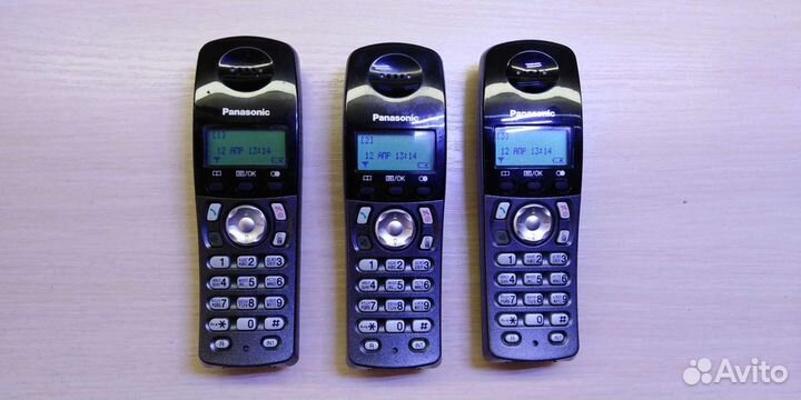Телефон dect panasonic kx-tcd215ru 3 трубки