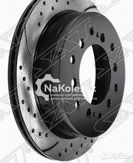 Комплект дисков тормозных зад перфорированные toyo