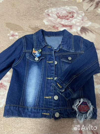 Джинсовая куртка детская