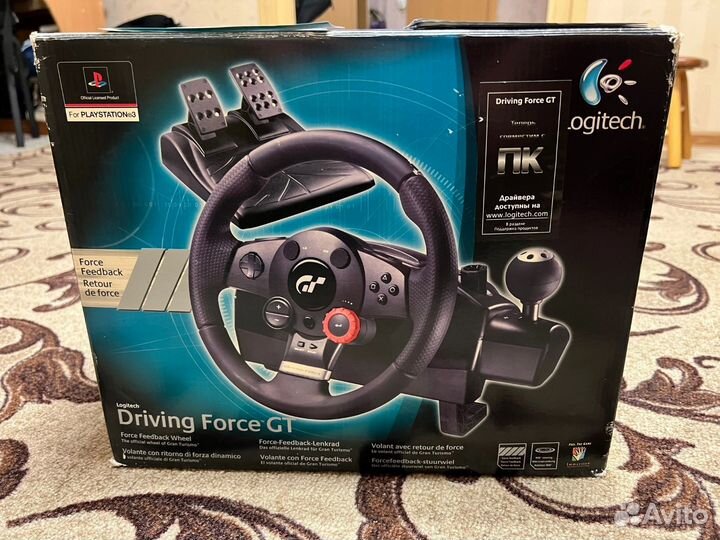 Игровой руль logitech с педалями