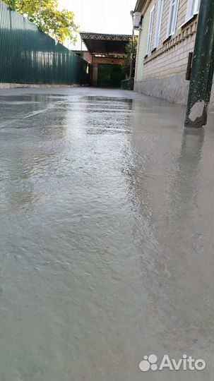 Бетонирование дворов заливка фундамента