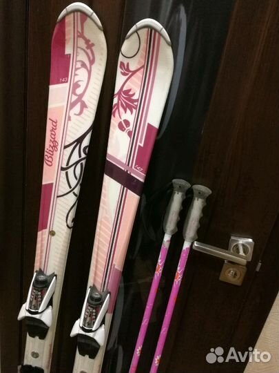 Горные лыжи/крепления /ботинки+сумка /палки