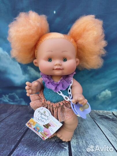 Ванильный пупс Nines D'Onil с длинными волосами