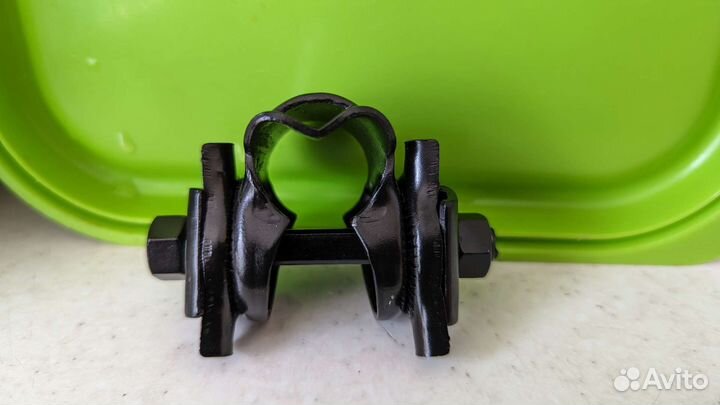 Замок крепления седла велосипеда (хомут), черный