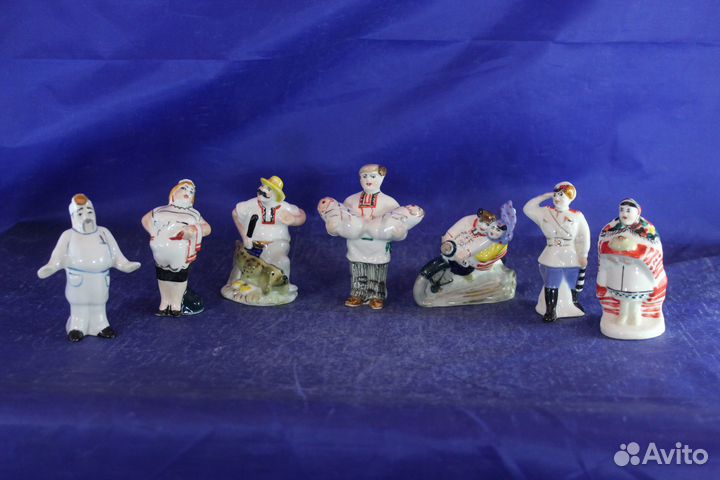 Фарфоровые статуэтки миниатюра Наши профессии будн