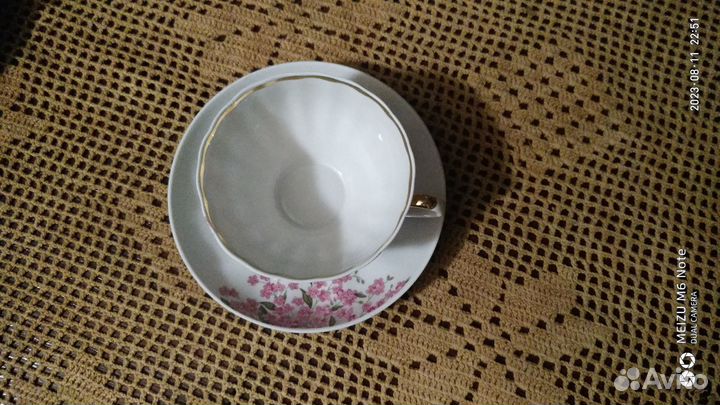 Чайные пары - Костяной фарфор Дулево и Вербилки