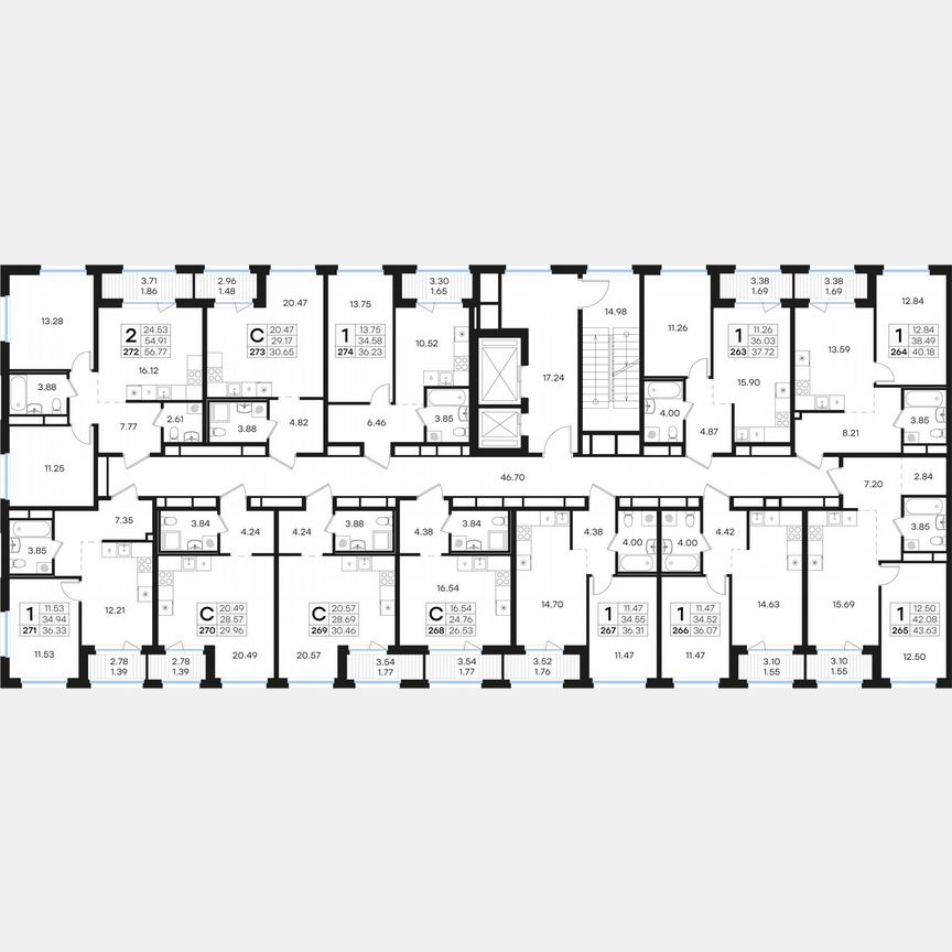 1-к. квартира, 36,3 м², 10/15 эт.