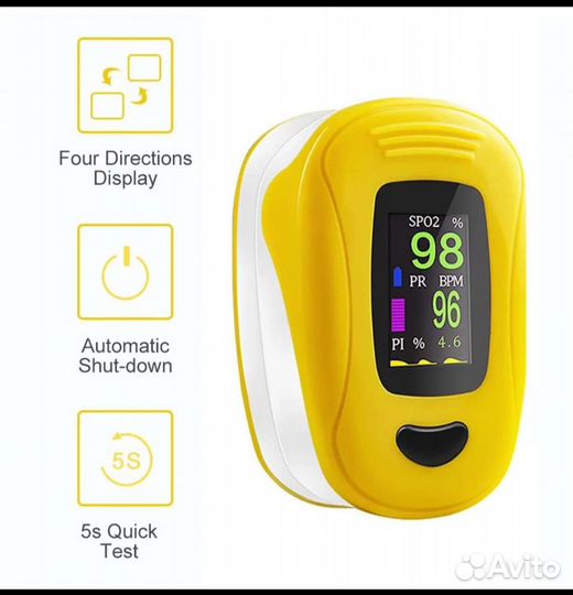 Пульсоксиметр Cofoe, с oled-дисплеем