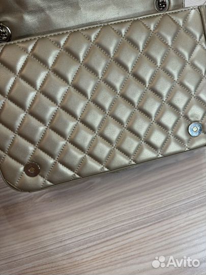 Сумка золотая moschino