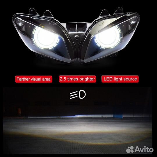 Yamaha YZF R1 2002-2003 Фара LED в сборе