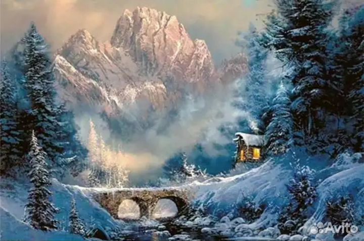 Набор 20*25, 40*50 см. алмазная вышивка