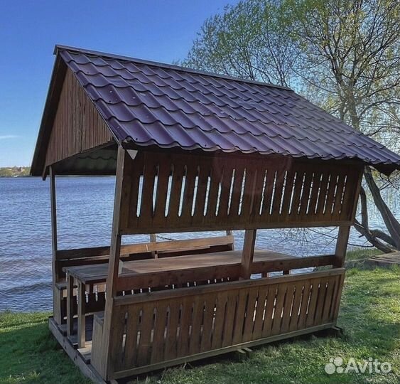 Аренда беседки у воды